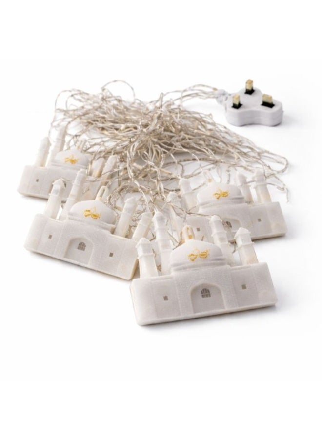 Home Care Ramadan Mosque & Star LED Curtain Lights Warm Glow Hanging Fairy Lights for Festive Decor - Image 5